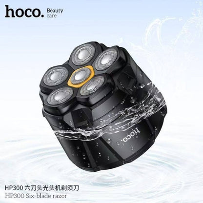 HOCO HP300 Six-Blade Rechargeable Electric Razor with LED Display