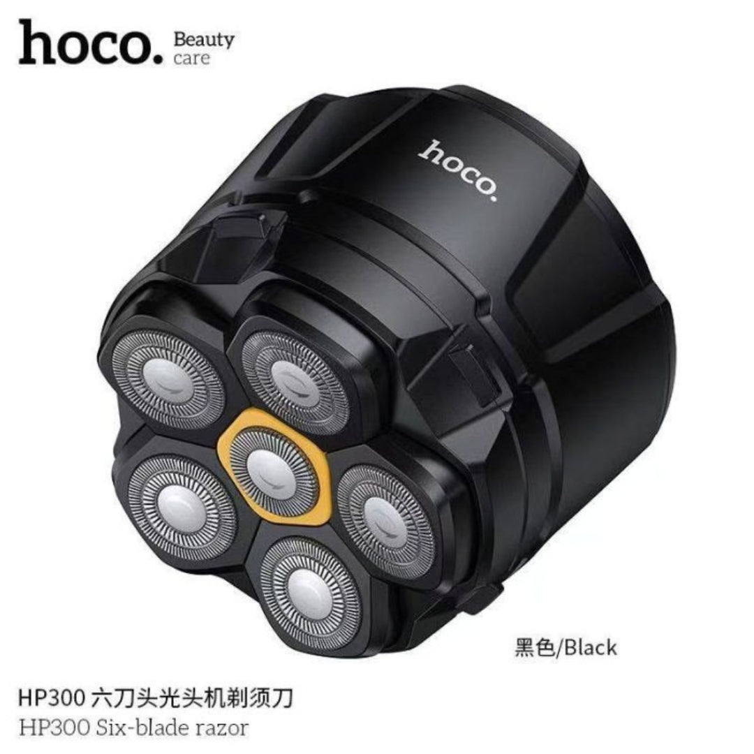 HOCO HP300 Six-Blade Rechargeable Electric Razor with LED Display