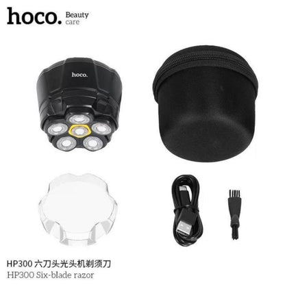 HOCO HP300 Six-Blade Rechargeable Electric Razor with LED Display