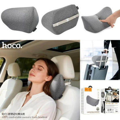 HOCO HX71 Comfortable Memory Foam Headrest – Space Gray