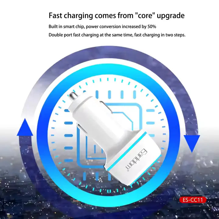 Earldom ES-CC11 Car Charger With PD type c to type C Cable - Saif Al Najmi Kw
