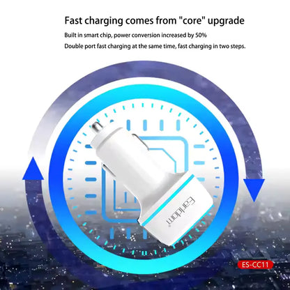 Earldom ES-CC11 Car Charger With PD type c to type C Cable - Saif Al Najmi Kw