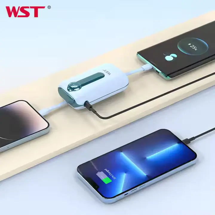 WST 4-in-1 Docking Power Bank Station – 10000mAh Multi-Charger - Saif Al Najmi Kw