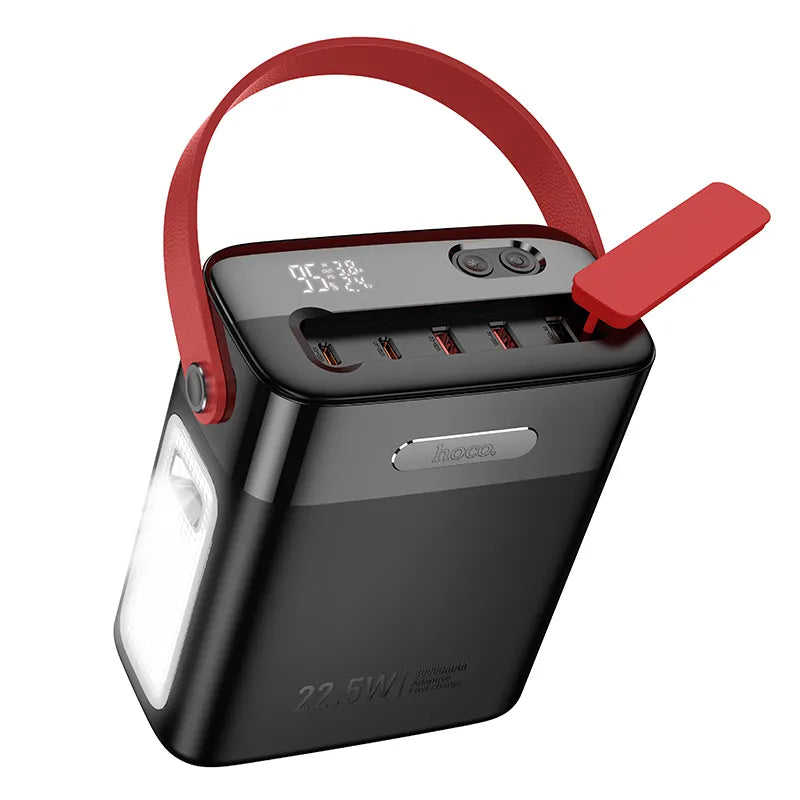 HOCO J143 80000mAh Power Station – 22.5W Fast Charging Power Bank with Desk Lamp & Display - Saif Al Najmi Kw
