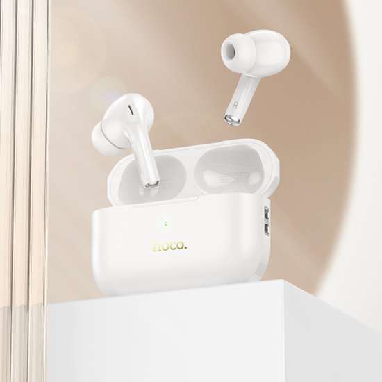 Hoco EW56 Plus Generoso true wireless ANC noise reduction BT headset - white - Saif Al Najmi Kw