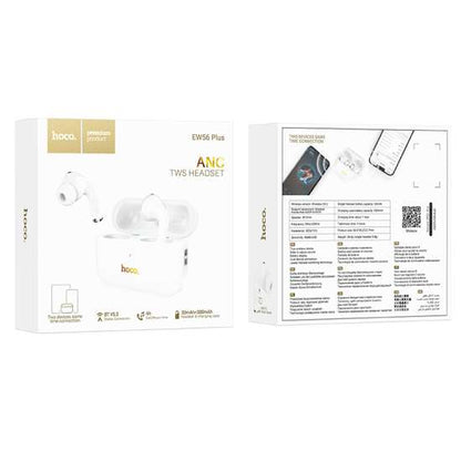 Hoco EW56 Plus Generoso true wireless ANC noise reduction BT headset - white - Saif Al Najmi Kw