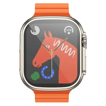 Hoco Ultra Y12 Smart Sports Watch with Silicone Strap - Orange - Saif Al Najmi Kw