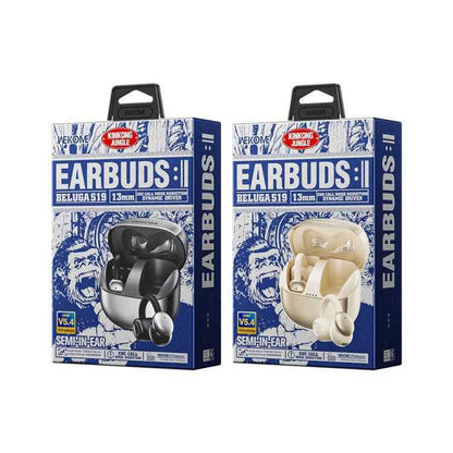 WEKOME Beluga S19 Earbuds – Semi-In-Ear, 13mm Driver