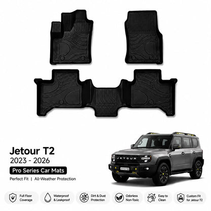 Pro Series Jetour T2 Custom Fit Car Mats — 2023-2026