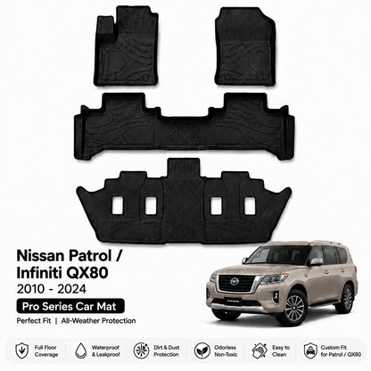 Pro Series Car Mat for Nissan Patrol / Infiniti QX80 2010-2024