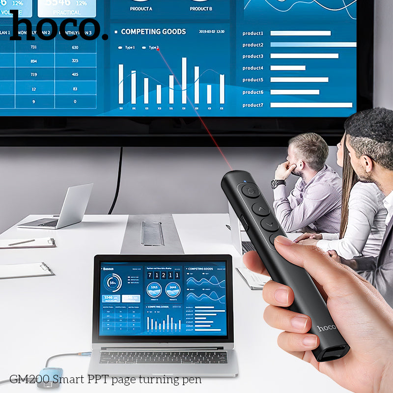 HOCO GM200 Wireless Presentation Remote Laser Pointer Pen
