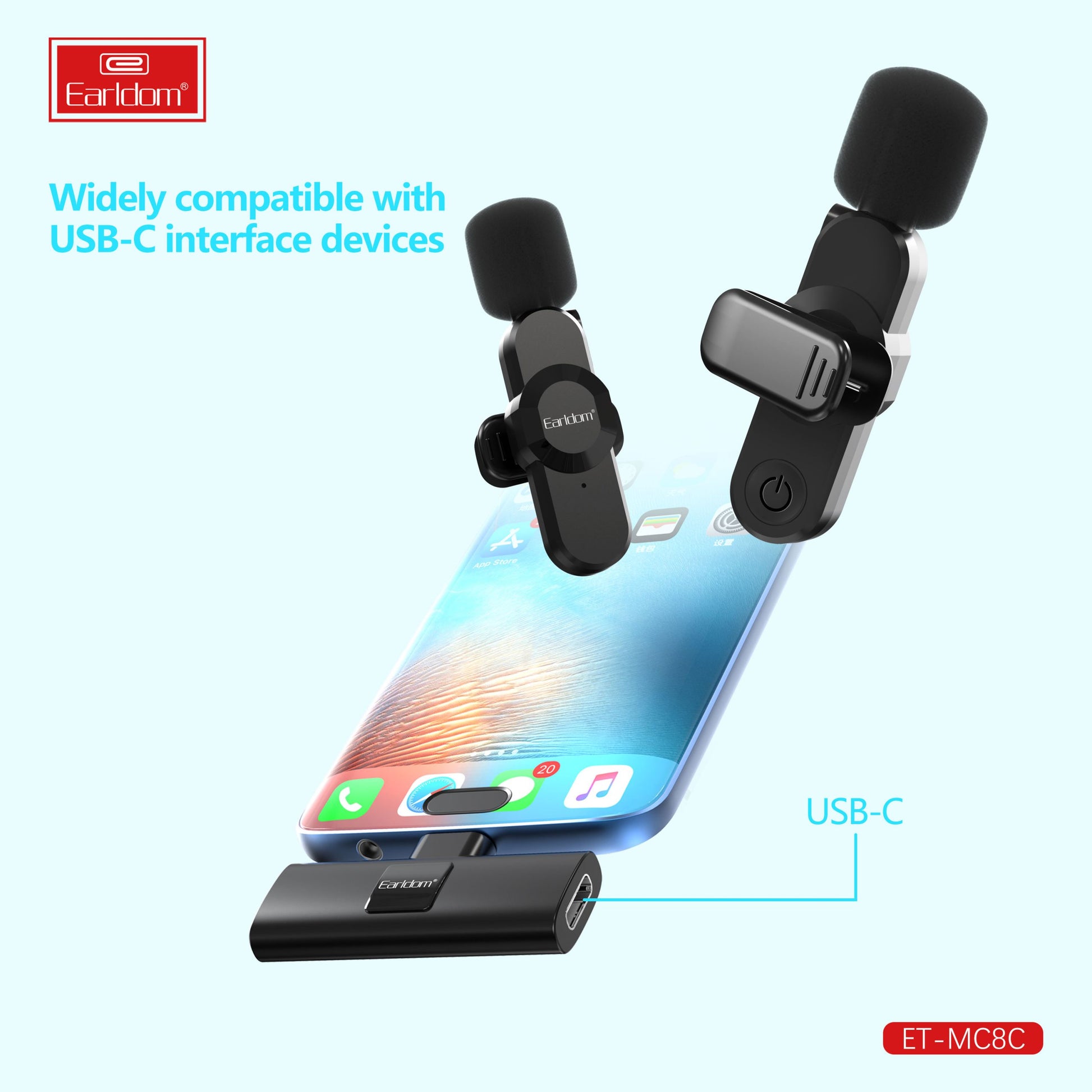Earldom® MC8L Wireless Microphone LIGHTNING - Saif Al Najmi Kw