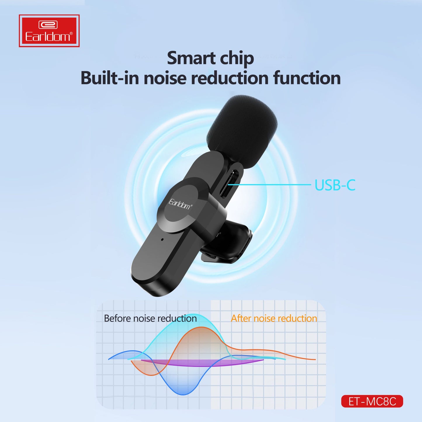 Earldom® MC8L Wireless Microphone LIGHTNING - Saif Al Najmi Kw