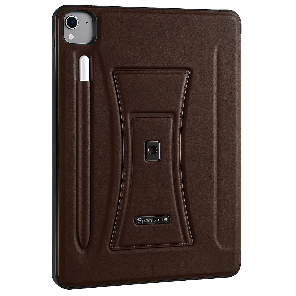 APPLE Premium Leather iPad Case with Kickstand & Apple Pencil Holder – Multiple Colors