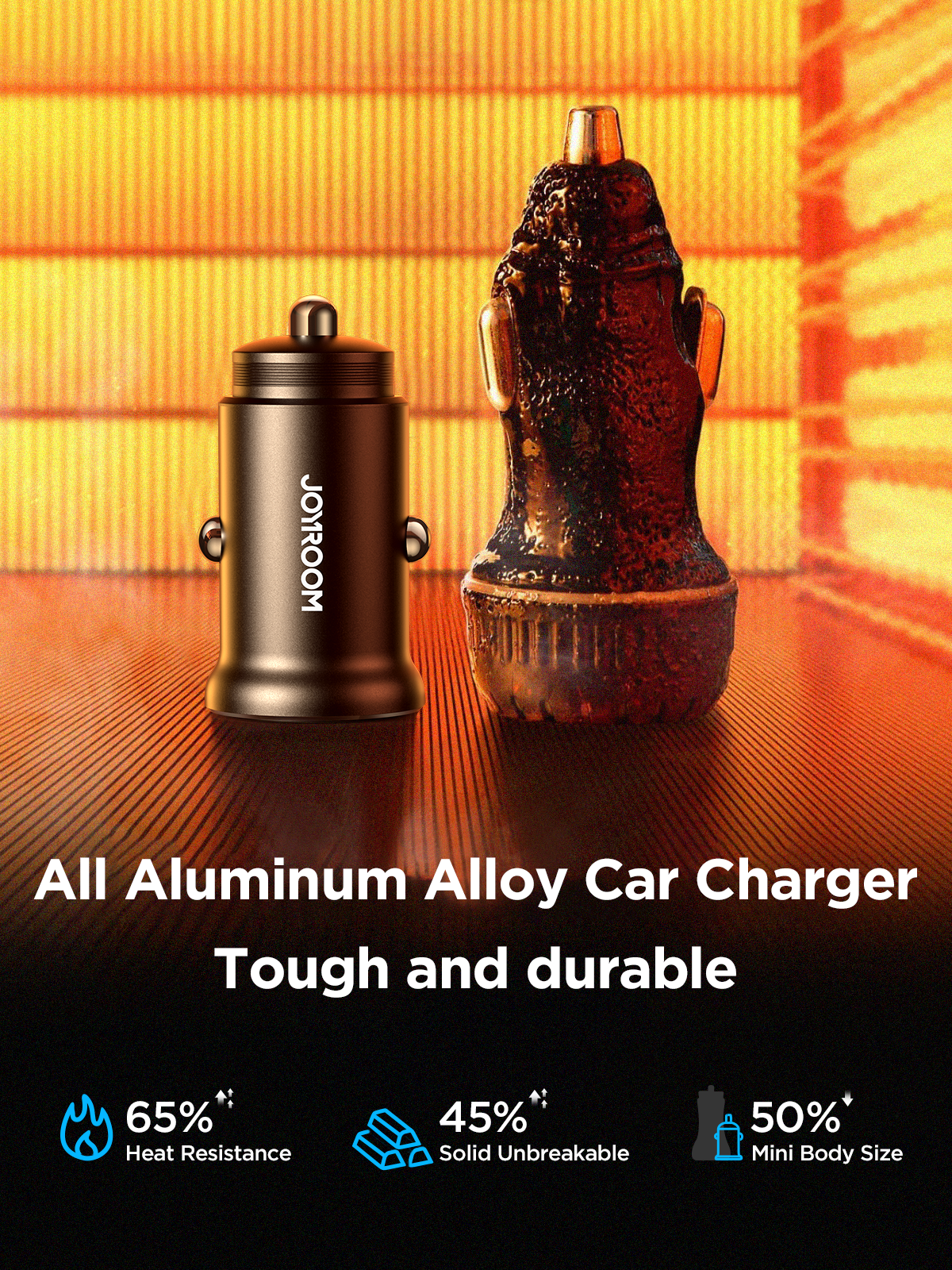 30W Joyroom CCN05 Mini Metal Car Charger