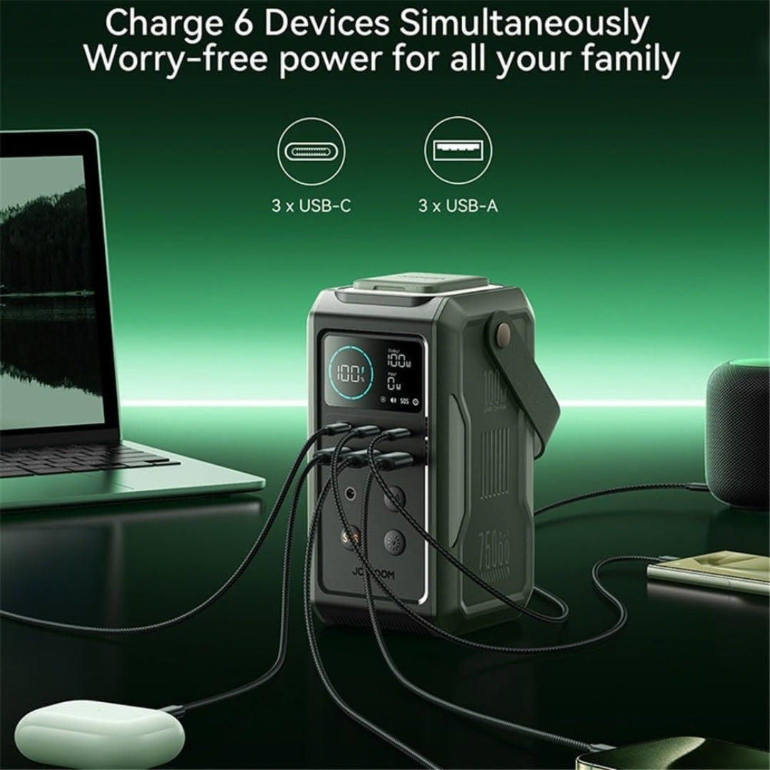 Joyroom JR-PBF10 75000mAh 100W Fast Charging Power Bank with Retractable LED Light