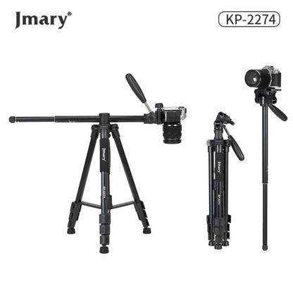Jmary KP-2274 Professional 4-Section Aluminum Tripod with Horizontal Axis