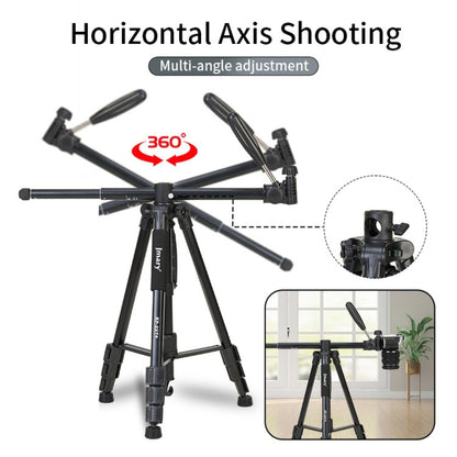 Jmary KP-2274 Professional 4-Section Aluminum Tripod with Horizontal Axis