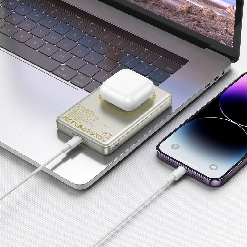 HOCO POWER BANK MAGNETIC Q26 FAST CHARGE 5000MAH PD TYPE-C 20W - Saif Al Najmi Kw