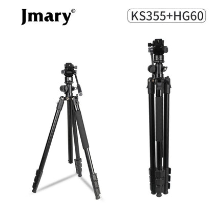 Jmary KS355+HG60 1.85M 2-in-1 Tripod & Monopod with Horizontal Axis Ball Head