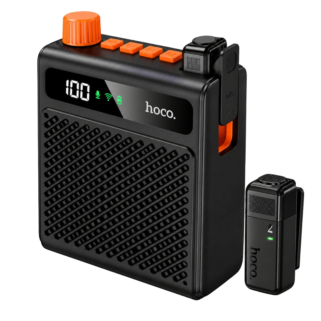 HOCO L29 5W Wireless Portable PA System with Lavalier Microphone & Bluetooth 6.0