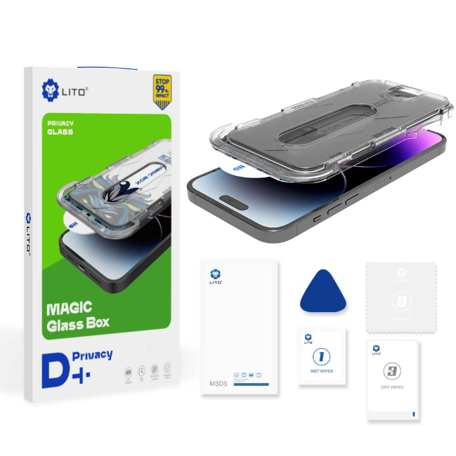 LITO Magic Glass Box Dust-Proof Privacy Screen Protector