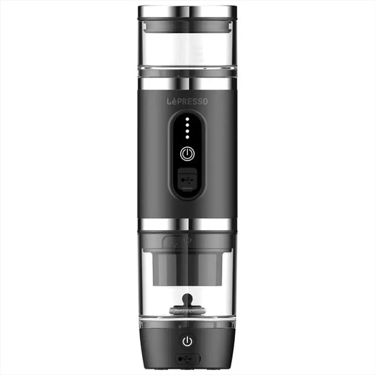 LePresso Portabrew 4-in-1 Portable Coffee Machine with Milk Frother – 20 Bar, 80mL