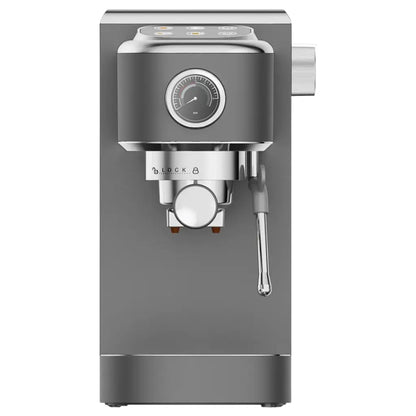 LePresso Caffè Virtuoso Hot & Cold Espresso Maker with Steam Wand & Pressure Gauge – Gray
