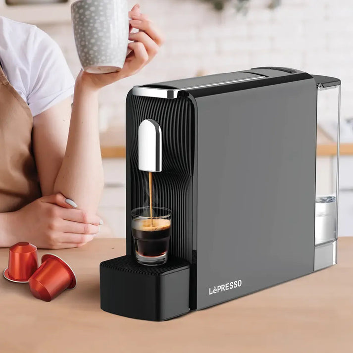 Lepresso Baristo Espresso Machine Nespresso Capsule Compatile – Black