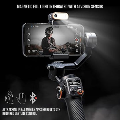 Hohem iSteady M6 Kit Smartphone Gimbal Stabilizer with AI Tracking & RGB Fill Light