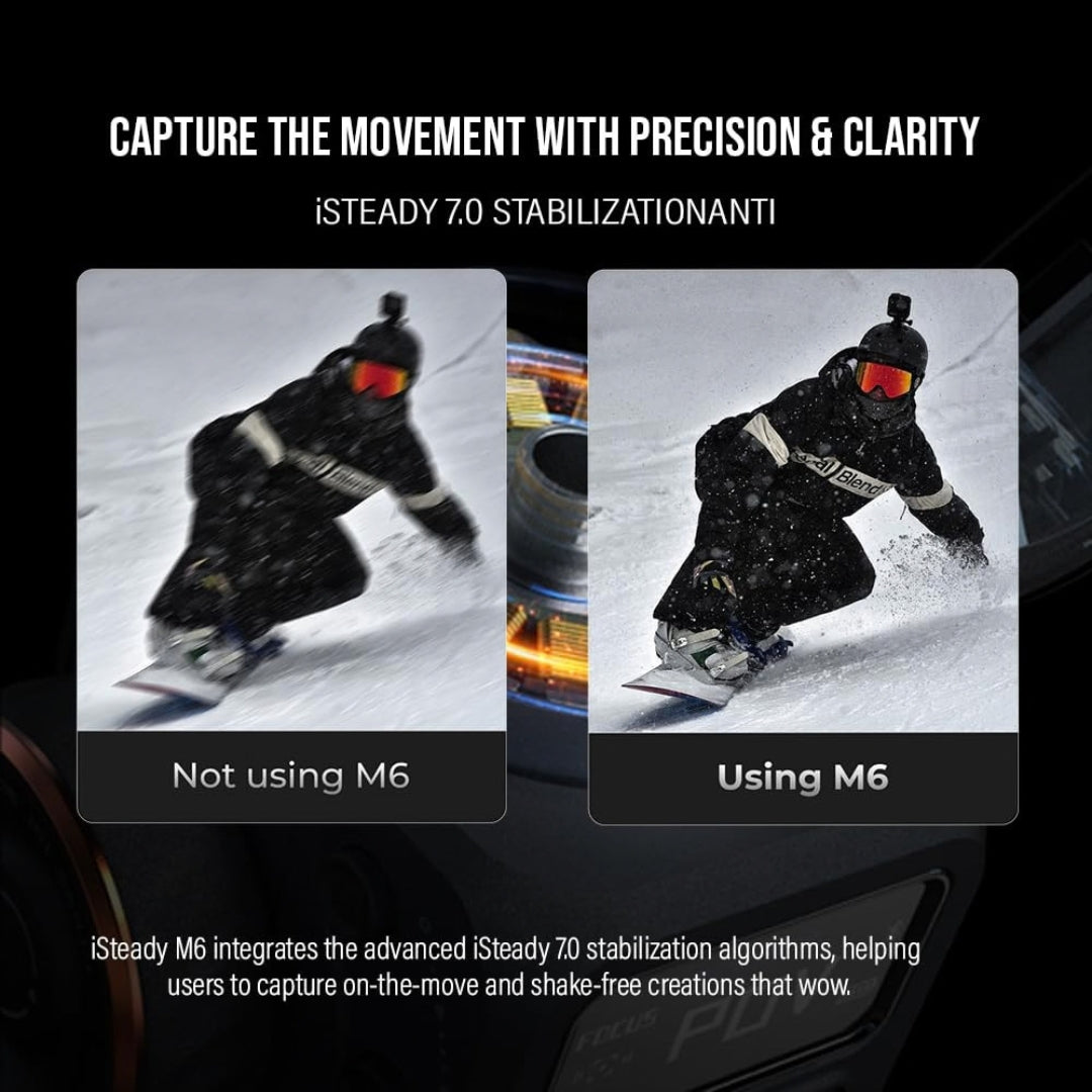 Hohem iSteady M6 Kit Smartphone Gimbal Stabilizer with AI Tracking & RGB Fill Light