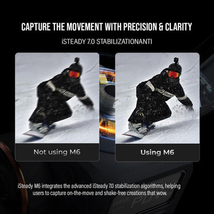 Hohem iSteady M6 Kit Smartphone Gimbal Stabilizer with AI Tracking & RGB Fill Light