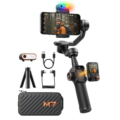 Hohem iSteady M7 3-Axis Smartphone Gimbal with AI Tracking & Touchscreen Remote