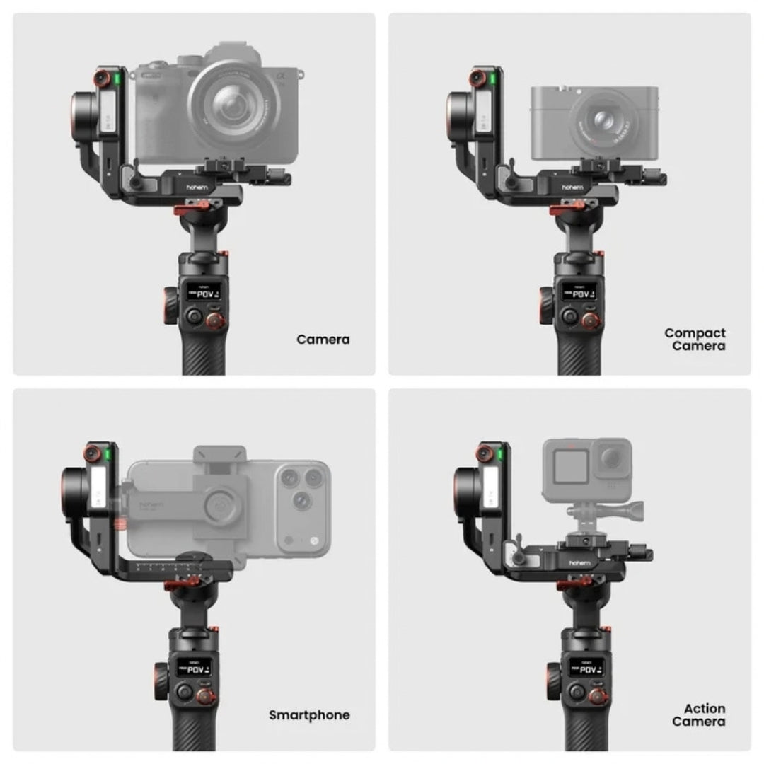 Hohem iSteady MT3 3-Axis Camera Gimbal with AI Tracking & RGB Fill Light
