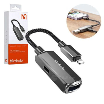 Mcdodo CA-2690 2 in 1 USB Lightning OTG 3.0 Converter Adapter - Saif Al Najmi Kw