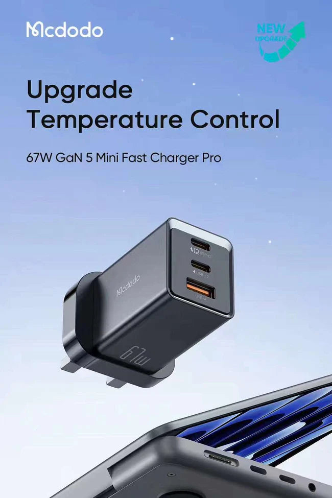 Mcdodo CH-1554 67W PD Fast Charger | Triple Ports - Saif Al Najmi Kw
