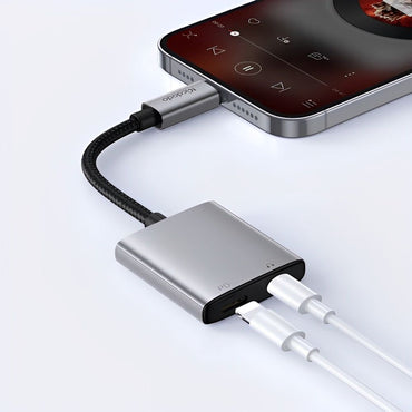 Mcdodo CA-5560 2-in-1 Lightning to Dual Lightning Audio Adapter - Saif Al Najmi Kw