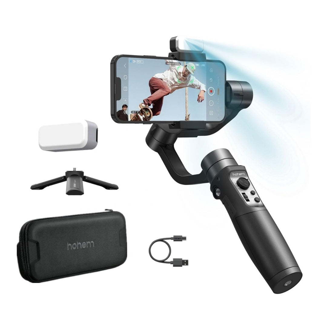 Hohem iSteady Mobile+ Kit 3-Axis Smartphone Gimbal with Magnetic Fill Light