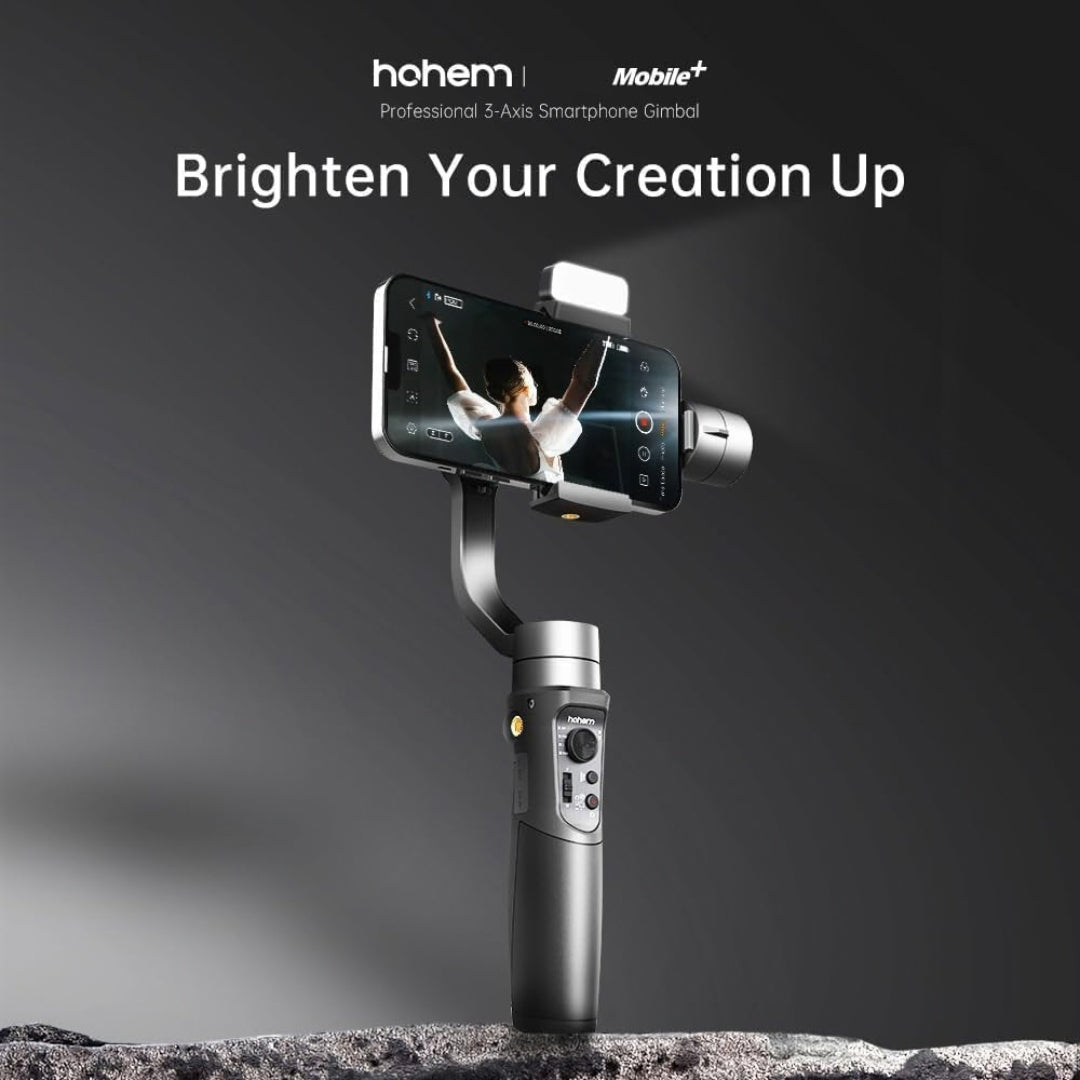 Hohem iSteady Mobile+ Kit 3-Axis Smartphone Gimbal with Magnetic Fill Light