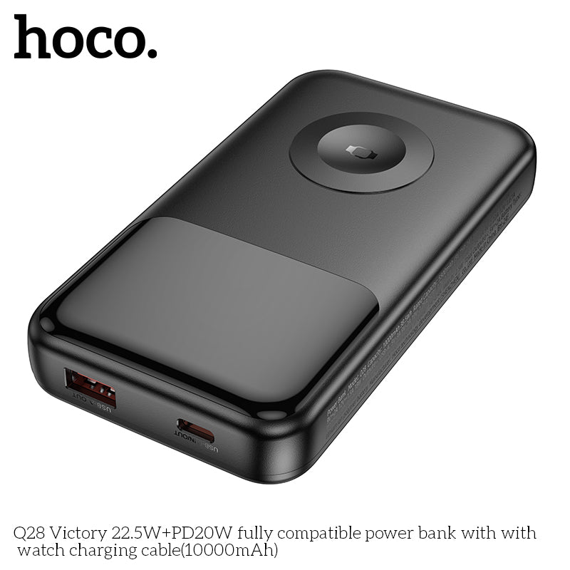 HOCO Q28 Victory 22.5W+PD20W power bank with watch charging cable (10000mAh) - Saif Al Najmi Kw
