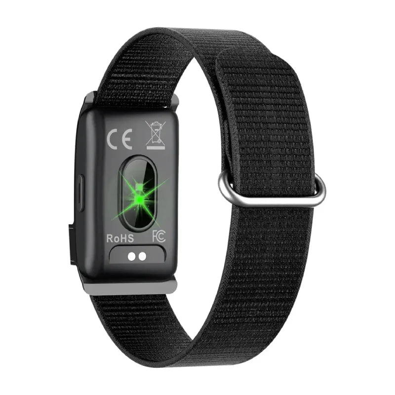 Porodo Trackfit Pro Smart Fitness Bracelet with Display App - Black