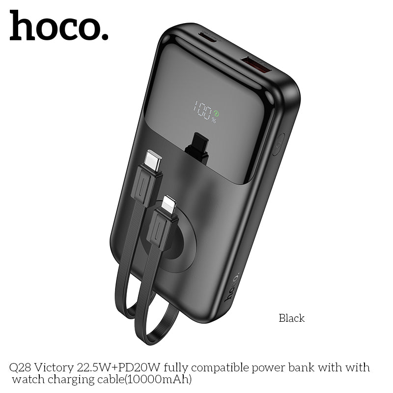 HOCO Q28 Victory 22.5W+PD20W power bank with watch charging cable (10000mAh) - Saif Al Najmi Kw