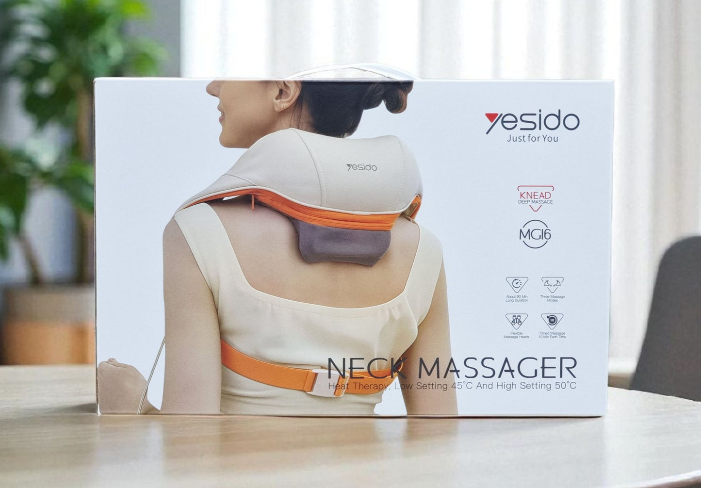 Yesido MG16 Smart Neck Massager – 3D Heating Therapy & Multi-Mode Relaxation Device
