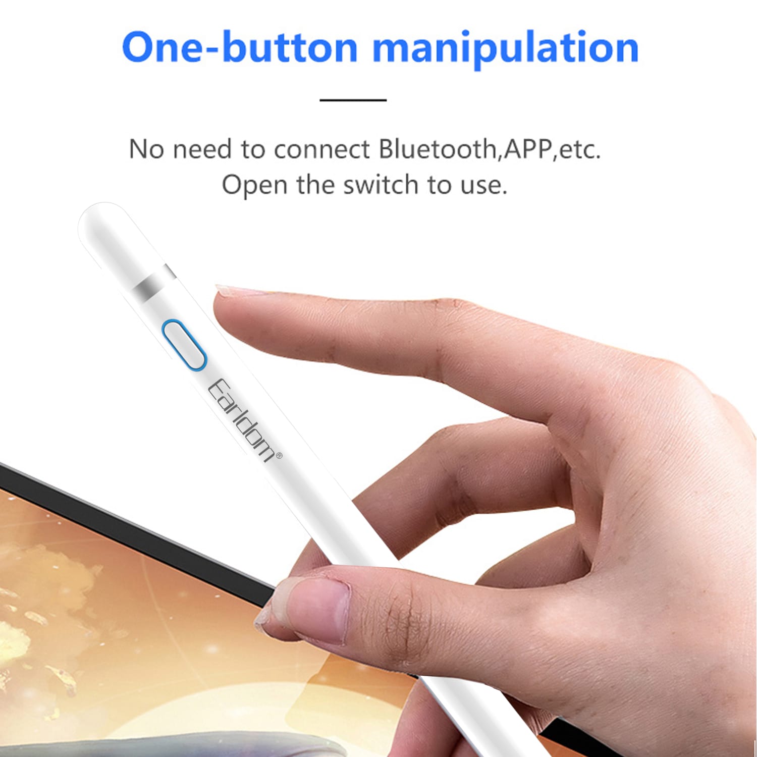 Earldom® Magic Drawing Pen P2 for iPad and Tablet Universal - High Precision Stylus - Saif Al Najmi Kw