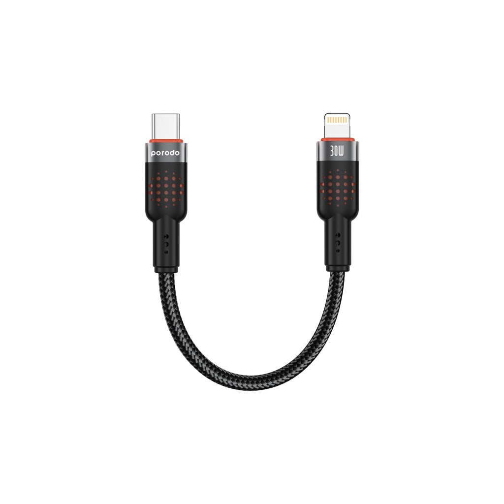 Porodo Braided USB-C to Lightning Fast Charging Cable
