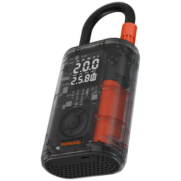 Porodo Vyrox Car Tire Inflator with Digital Pressure Display
