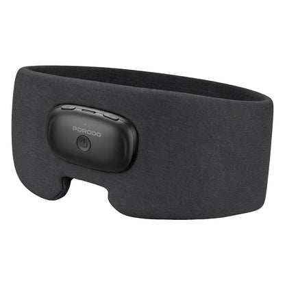 Porodo Lifestyle EON Heated Sleep Eye Mask with 3-Level Heat Therapy & Bluetooth Audio – Grey