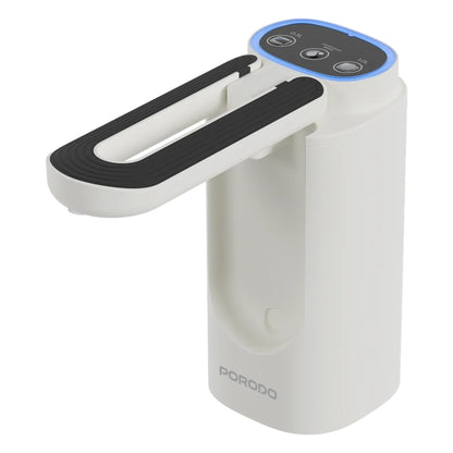 Porodo Lifestyle Maya Electric Water Dispenser with Multi-Volume Control & Foldable Spout – White & Black