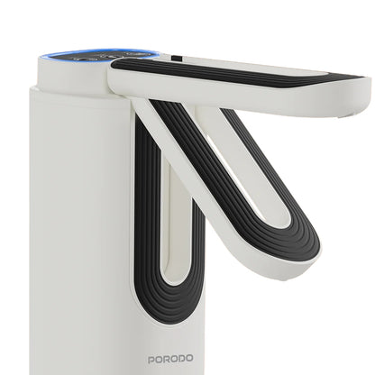 Porodo Lifestyle Maya Electric Water Dispenser with Multi-Volume Control & Foldable Spout – White & Black