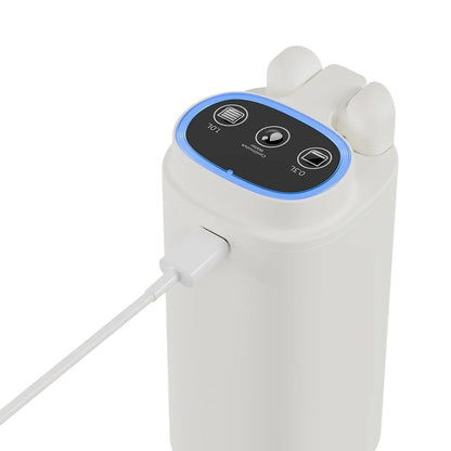 Porodo Lifestyle Maya Electric Water Dispenser with Multi-Volume Control & Foldable Spout – White & Black